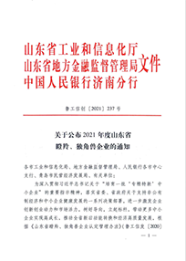 山東省瞪羚、獨角獸企業(yè)